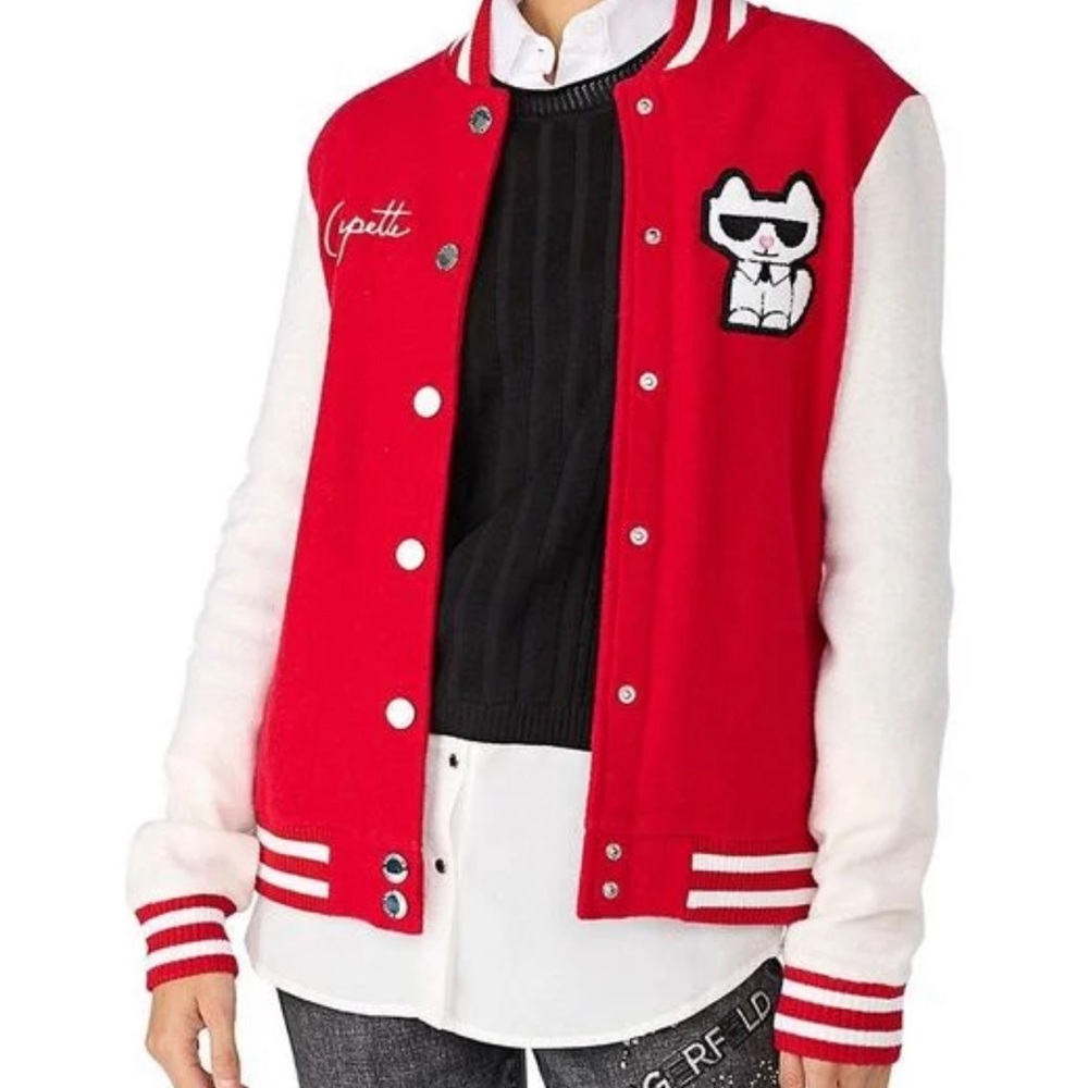 Karl Lagerfeld Paris Choupette Varsity Jacket